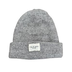 NWT Rag & Bone Women’s Addison Beanie Wool Blend Grey - Size: 1